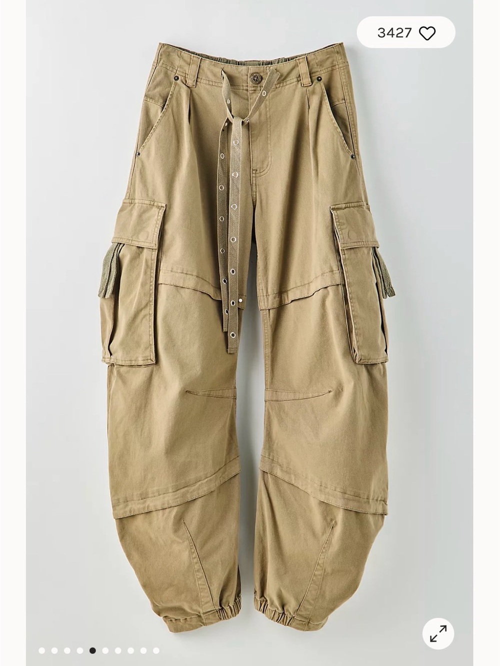 We the free reef curved twill cargo pants - Picture 4 of 14